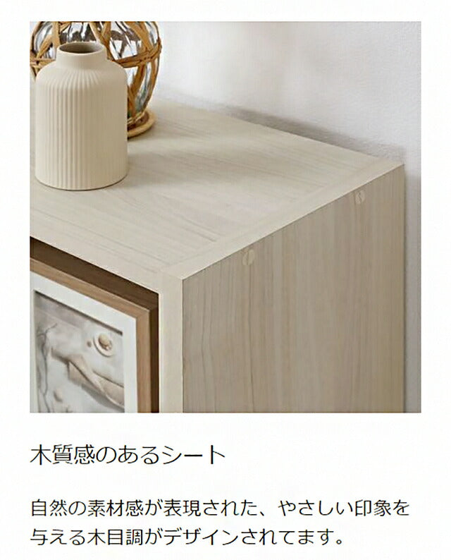 白井産業 フリーラック 幅124cm 高さ125cm マス目ラック 飾り棚 本棚 シェルフ 横置き可 レジェルノ