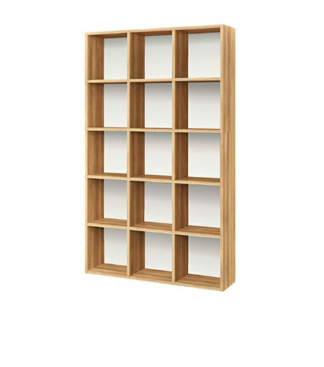 白井産業 フリーラック 幅124cm 高さ206cm マス目ラック 飾り棚 本棚 シェルフ 横置き可 レジェルノ