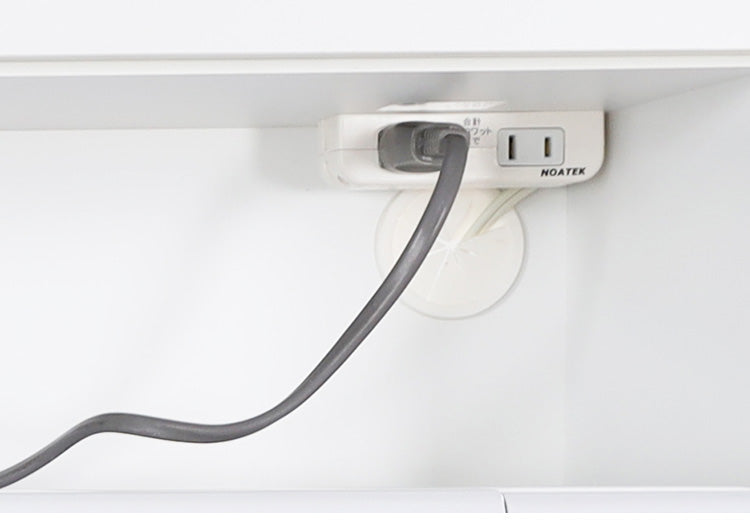 白井産業 モデレオ スライド付き カップボード キッチンボード 食器棚 収納 大容量 ハイタイプ 幅79.7 高さ178 白 ホワイト おしゃれ 北欧 引き出し付き(代引不可)