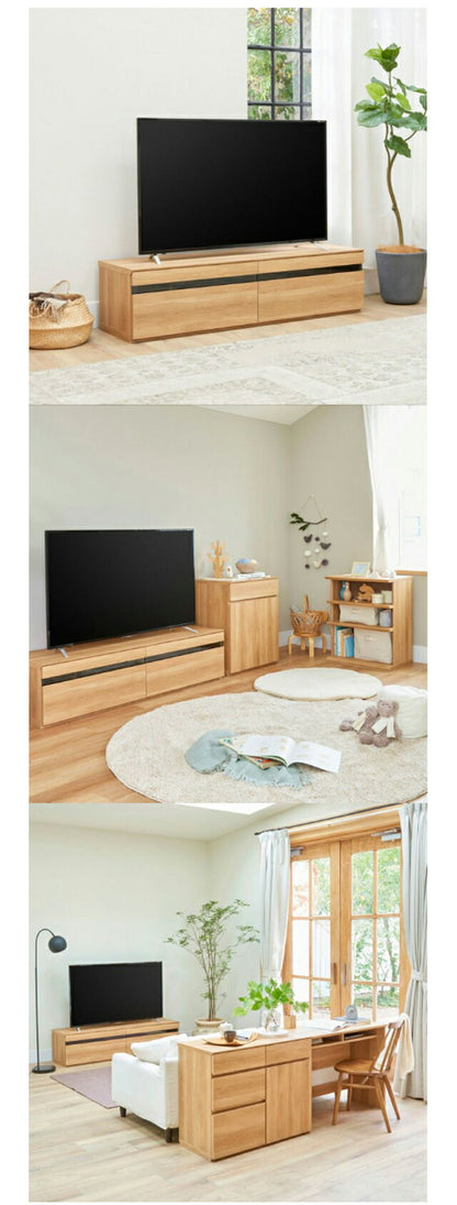 白井産業 テレビ台 幅150cm 高さ37cm 65V型対応 TVボード ローボード ナチュリカ リビング 家具 インテリア