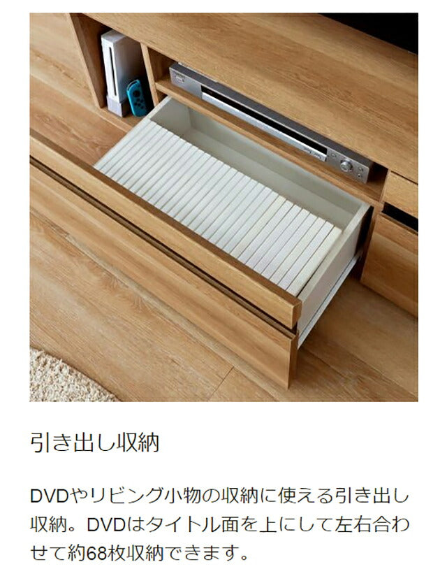 白井産業 テレビ台 幅150cm 高さ37cm 65V型対応 TVボード ローボード ナチュリカ リビング 家具 インテリア