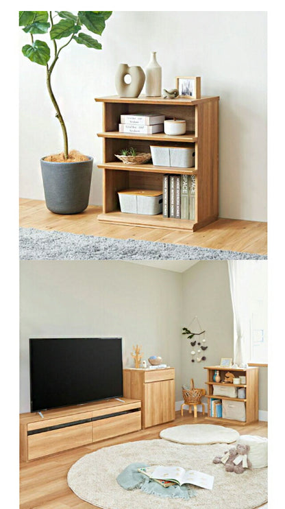 白井産業 オープンラック 棚 幅60cm 高さ72cm シェルフ 本棚 収納 リビング ナチュリカ 家具 インテリア 収納ボックス(代引不可)