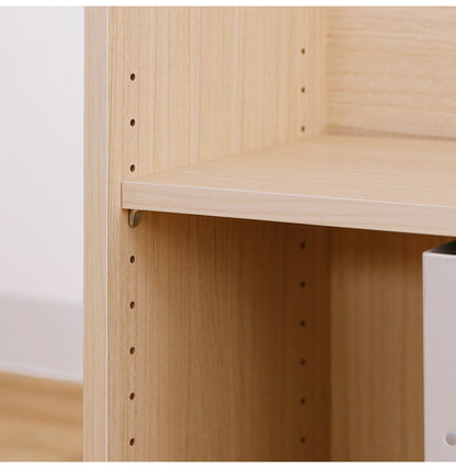 白井産業 サイドワゴン ラック 幅60cm 高さ60cm ナチュラル キャスター付 オフィス 収納(代引不可)