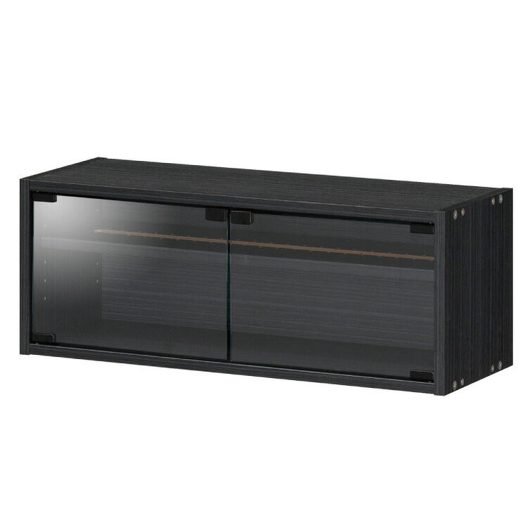 白井産業 ぺスカレージ リール キャビネット 収納 釣り具収納 釣り 幅75.2 奥行き27.1 高さ29.1 収納 ロータイプ ブラック 黒 おしゃれ ガラス扉 ラック(代引不可)