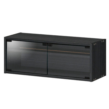 白井産業 ぺスカレージ リール キャビネット 収納 釣り具収納 釣り 幅75.2 奥行き27.1 高さ29.1 収納 ロータイプ ブラック 黒 おしゃれ ガラス扉 ラック(代引不可)