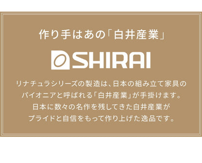 白井産業 リナチュラ デスク 幅101 奥行き40.8 机 作業机 パソコンデスク 収納 収納付き 棚付き おしゃれ アンティーク 北欧 ヴィンテージ 在宅勤務 テレワーク(代引不可)