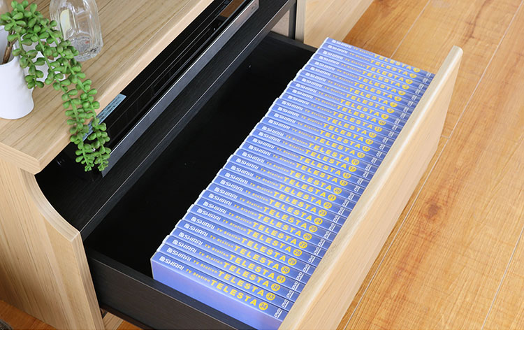 テレビ台 幅119cm 高さ40cm ナチュラルブラウン 50V型対応 シンプル 一人暮らし リビングボード TV台 TVボード 収納 フラップ扉 天然木 北欧 シンプル モダン ウォールナット おしゃれ家具 白井産業(代引不可)