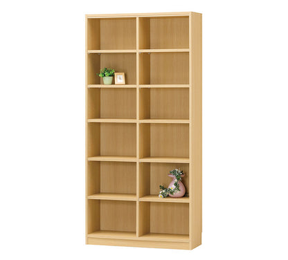タナリオ 収納キャビネット 本棚 オープンラック フリーラック 幅87cm 高さ180cm ナチュラルオーク1 大容量 全棚可動 本棚 シェルフ 白井産業(代引不可)