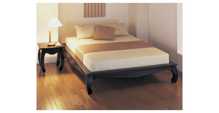 ベッドフレーム セミダブル ベッド 本体 フレーム 天然木 和室 和風 おしゃれ 木製 収納 すのこ すのこベッド 猫脚 ネコ脚 かわいい アンティーク 北欧 ヴィンテージ(代引不可)