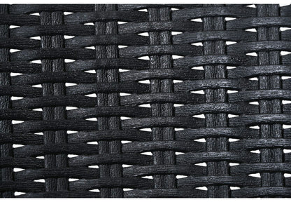 6脚セット ガーデンチェア 屋外 肘掛け アウトドア バーベキュー キャンプ ガーデン 庭 ラタンチェア テラス 黒 ブラック ダイニングチェア 椅子 パーソナルチェア 北欧 西海岸 籐ラタン風(代引不可)