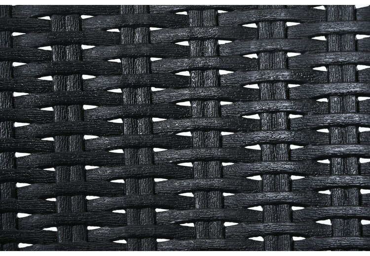 ガーデンチェア 屋外 肘掛け スタッキング 1脚 アウトドア バーベキュー キャンプ ガーデン 庭 テラス 黒 ブラック ダイニングチェア 椅子 ベランピング アウトドアリビング 西海岸 籐ラタン風(代引不可)