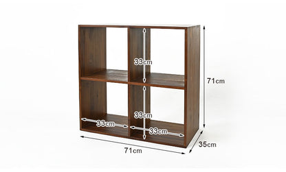 天然木 チーク材 収納 ラック オープンラック キューブボックス 棚 2×2 木製 おしゃれ アンティーク 北欧 シェルフ 木目調(代引不可)
