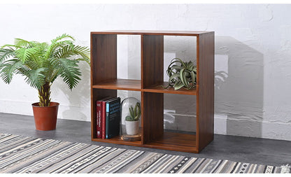 天然木 チーク材 収納 ラック オープンラック キューブボックス 棚 2×2 木製 おしゃれ アンティーク 北欧 シェルフ 木目調(代引不可)