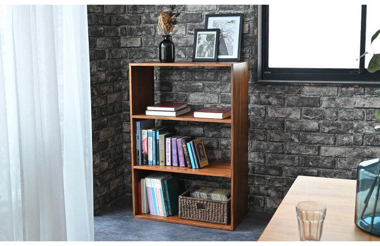 天然木 チーク材 収納 ラック 幅71 オープンラック キューブボックス 棚 3段 三段 ワイド 木製 おしゃれ アンティーク 北欧 シェルフ 木目調(代引不可)