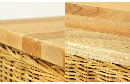 ペットハウス ペット ハウス クッション ラタン 籐 アジアン ナチュラル サイドテーブル 犬 猫 収納 ドッグハウス キャットハウス おしゃれ 北欧 かわいい 完成品(代引不可)