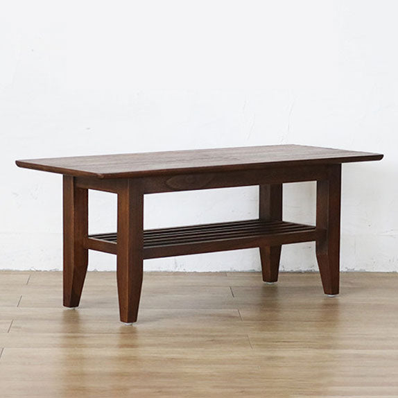 アジアン チーク 無垢材 幅100 100×40 センターテーブル T255KA ヴィンテージ ローテーブル 机 木製 天然木 ヴィンテージ おしゃれ 西海岸 棚付き(代引不可)