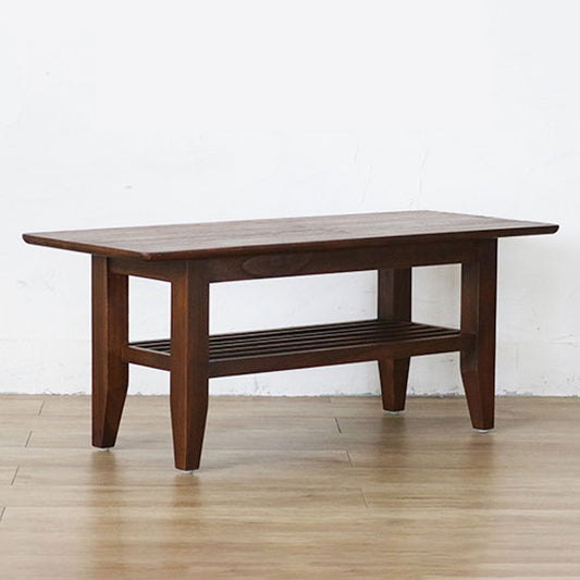 アジアン チーク 無垢材 幅100 100×40 センターテーブル T255KA ヴィンテージ ローテーブル 机 木製 天然木 ヴィンテージ おしゃれ 西海岸 棚付き(代引不可)