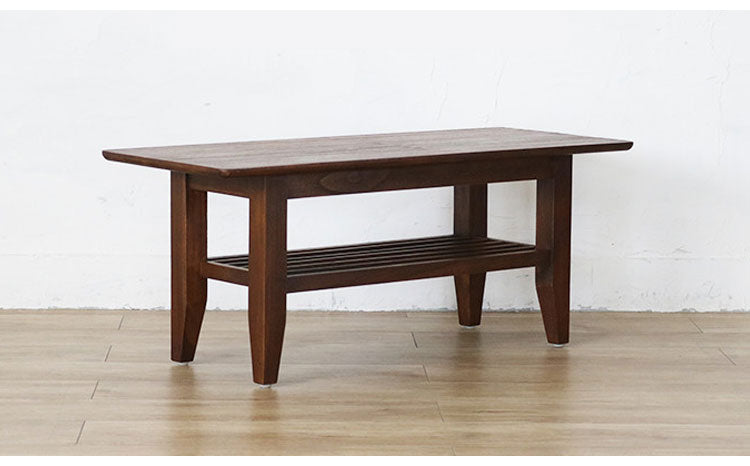 アジアン チーク 無垢材 幅100 100×40 センターテーブル T255KA ヴィンテージ ローテーブル 机 木製 天然木 ヴィンテージ おしゃれ 西海岸 棚付き(代引不可)