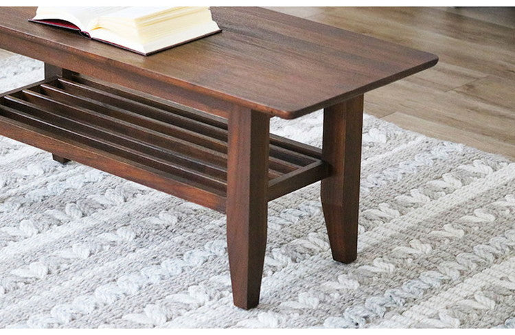 アジアン チーク 無垢材 幅100 100×40 センターテーブル T255KA ヴィンテージ ローテーブル 机 木製 天然木 ヴィンテージ おしゃれ 西海岸 棚付き(代引不可)