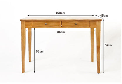 アジアン チーク 無垢材 パソコンデスク T451WX ワークデスク リモートワーク ウッドデスク 学習机 PCデスク おしゃれ 作業机 在宅勤務(代引不可)