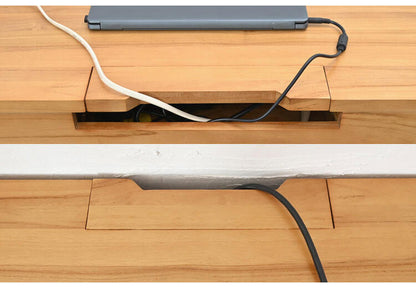 アジアン チーク 無垢材 パソコンデスク T451WX ワークデスク リモートワーク ウッドデスク 学習机 PCデスク おしゃれ 作業机 在宅勤務(代引不可)