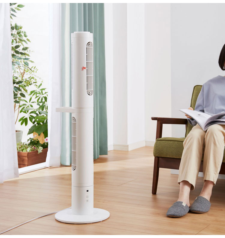 スリムファン 分割式 タワーファン Kumikaze クミカゼ 分けて使える タワー扇風機 サーキュレーター 送風機 OLF-S100 縦型 横置き可能 部屋干し 室内干し 羽なし オンライフ ON-LIFE