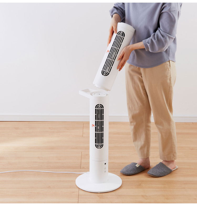 スリムファン 分割式 タワーファン Kumikaze クミカゼ 分けて使える タワー扇風機 サーキュレーター 送風機 OLF-S100 縦型 横置き可能 部屋干し 室内干し 羽なし オンライフ ON-LIFE