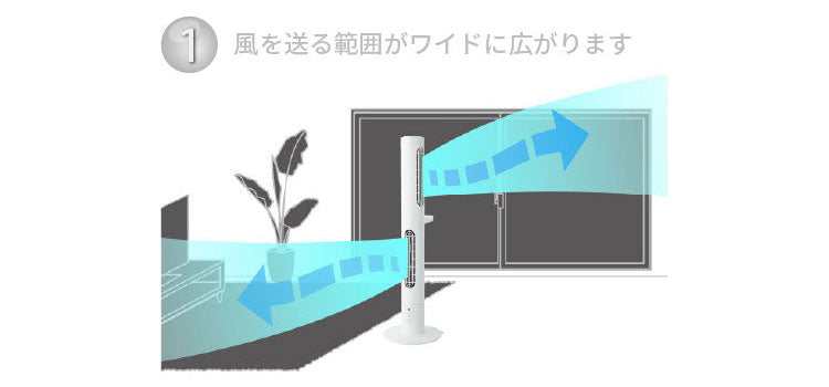 スリムファン 分割式 タワーファン Kumikaze クミカゼ 分けて使える タワー扇風機 サーキュレーター 送風機 OLF-S100 縦型 横置き可能 部屋干し 室内干し 羽なし オンライフ ON-LIFE