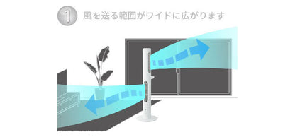 スリムファン 分割式 タワーファン Kumikaze クミカゼ 分けて使える タワー扇風機 サーキュレーター 送風機 OLF-S100 縦型 横置き可能 部屋干し 室内干し 羽なし オンライフ ON-LIFE