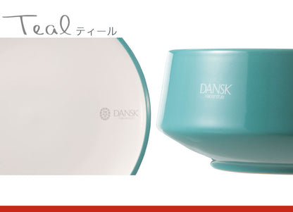 DANSK(ダンスク) コベンスタイル ストーンウェア ホワイト ディナープレート チリレッド ティール