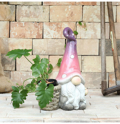 ガーデンノーム 選べる3タイプ ウェルカムボード ソーラーライト バスケット 庭小人 ガーデン・ノーム 庭 玄関 オブジェ 置物 ガーデンノーム像 ライト 照明 装飾 かわいい 可愛い おしゃれ