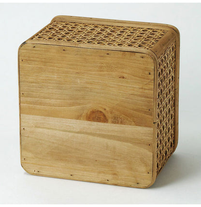 ラタン 蓋付き スクエアボックス Sサイズ 天然素材 フタ付き ボックス 箱 小物入れ 収納 籐 アジアン家具 韓国インテリア ナチュラル ラタンカントリー おしゃれ