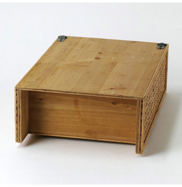 ラタン ガラス扉付き ミニキャビネット フック 引出し 両開き 扉収納 キーフック ボックス 箱 小物入れ 収納 籐 アジアン家具 韓国インテリア ナチュラル ラタンカントリー おしゃれ