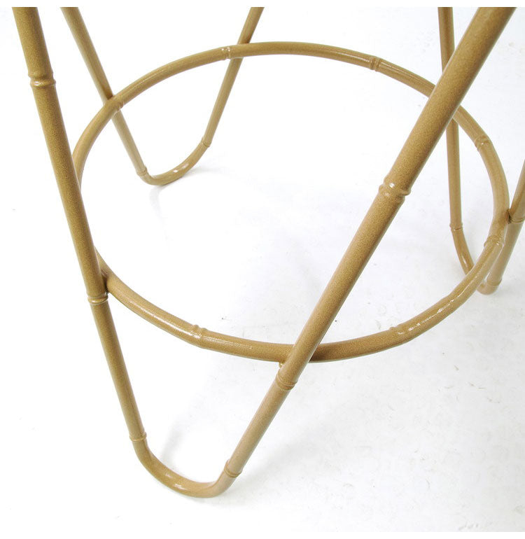 ラタン ラウンドテーブル Lサイズ 天板40cm 高さ54cm サイドテーブル プランター台 ディスプレイテーブル ラック 棚 籐 アジアン家具 韓国インテリア ナチュラル ラタンカントリー おしゃれ