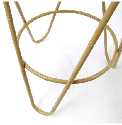 ラタン ラウンドテーブル Lサイズ 天板40cm 高さ54cm サイドテーブル プランター台 ディスプレイテーブル ラック 棚 籐 アジアン家具 韓国インテリア ナチュラル ラタンカントリー おしゃれ