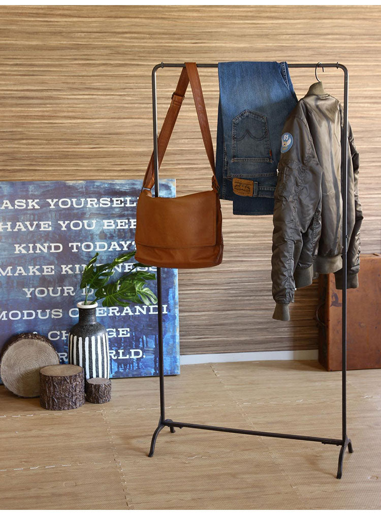 アイアン ハンガーラック シンプル おしゃれ 幅71cm 高さ144cm 軽量 2.8kg スリム ディスプレイ コートハンガー 衣類収納 洋服掛け 省スペース コンパクト ショップ 店舗 什器 ジョセフアイアン