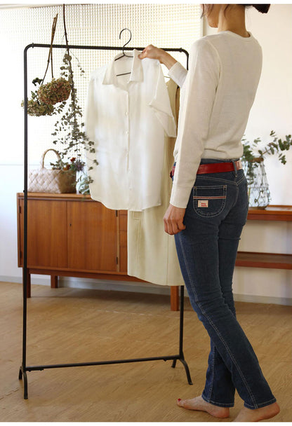 アイアン ハンガーラック シンプル おしゃれ 幅71cm 高さ144cm 軽量 2.8kg スリム ディスプレイ コートハンガー 衣類収納 洋服掛け 省スペース コンパクト ショップ 店舗 什器 ジョセフアイアン