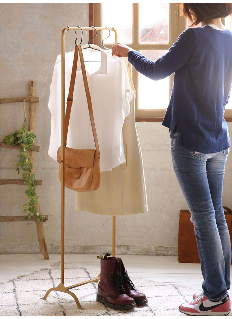 アイアン ハンガーラック シンプル おしゃれ 幅45cm 高さ144.5cm 軽量 2.6kg スリム ディスプレイ コートハンガー 衣類収納 洋服掛け 省スペース コンパクト ショップ 店舗 什器 ジョセフアイアン