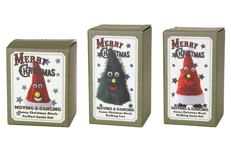 クリスマス 踊るおもちゃ サンタ帽・ツリー 選べる3タイプ ジングルベルに合わせて動く・踊る 音楽 ミュージック FUNNYクリスマス 子供 子ども パーティー かわいい SPICE クリスマス