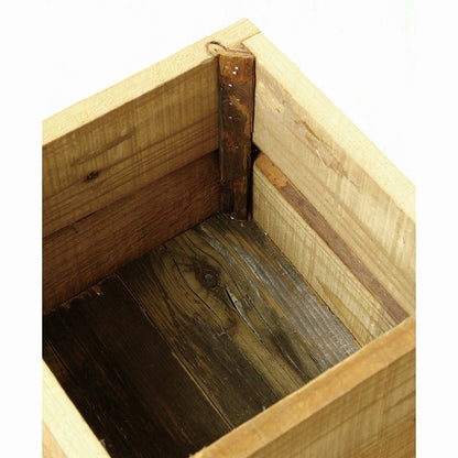 プランター台 おしゃれ インダストリアル スクエアMサイズ スクエアプランターボックススタンド 幅22 奥行22 高さ53.5 木×アイアン 園芸ラック 花台 収納 ラック 棚(代引不可)