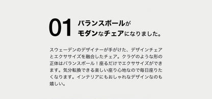 ジェリーフィッシュチェア 北欧柄 バランスボール エクササイズ デザインチェア イス 椅子 フィットネス ジェリーフィッシュチェアー クッション おしゃれ JELLYFISH CHAIR