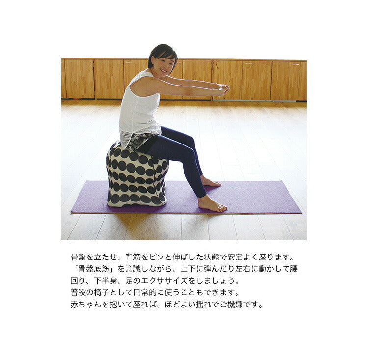 ジェリーフィッシュチェア 北欧柄 バランスボール エクササイズ デザインチェア イス 椅子 フィットネス ジェリーフィッシュチェアー クッション おしゃれ JELLYFISH CHAIR