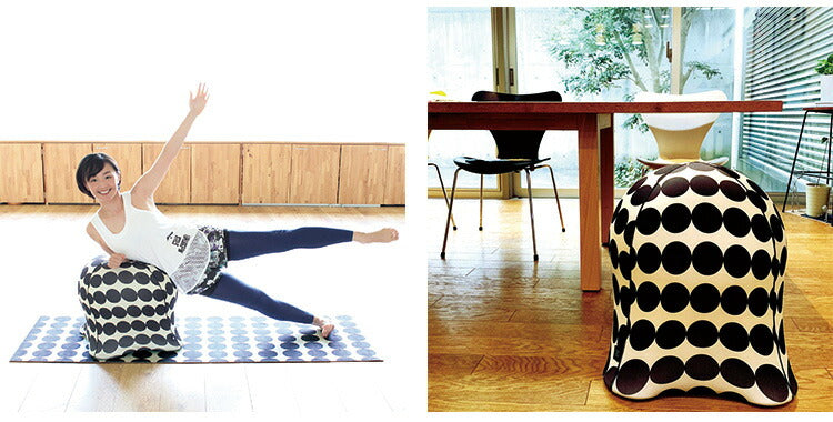 ジェリーフィッシュチェア 北欧柄 バランスボール エクササイズ デザインチェア イス 椅子 フィットネス ジェリーフィッシュチェアー クッション おしゃれ JELLYFISH CHAIR