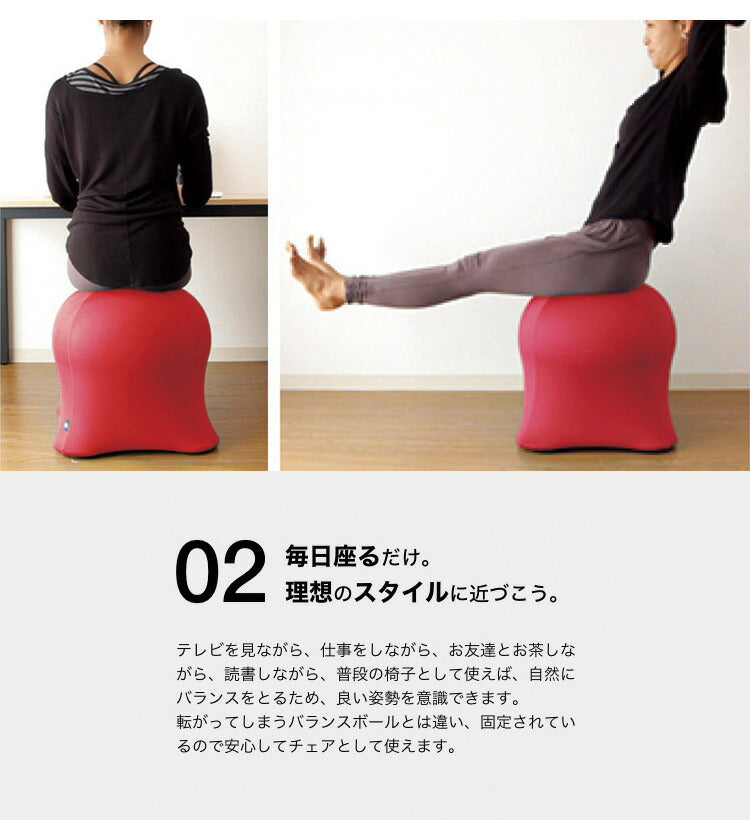 ジェリーフィッシュチェア 無地タイプ バランスボール エクササイズ デザインチェア イス 椅子 フィットネス ジェリーフィッシュチェアー クッション 北欧 おしゃれ JELLYFISH CHAIR