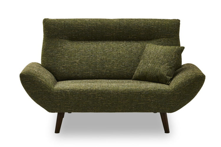 ソファ 2人掛け ローソファ クッション付き コンパクト 北欧 おしゃれ シンプル インテリア 脚付き 一人暮らし リビングソファ クッショセット ワンルーム(代引不可)