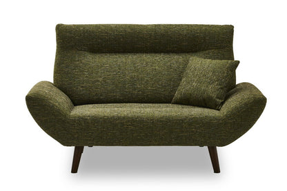 ソファ 2人掛け ローソファ クッション付き コンパクト 北欧 おしゃれ シンプル インテリア 脚付き 一人暮らし リビングソファ クッショセット ワンルーム(代引不可)