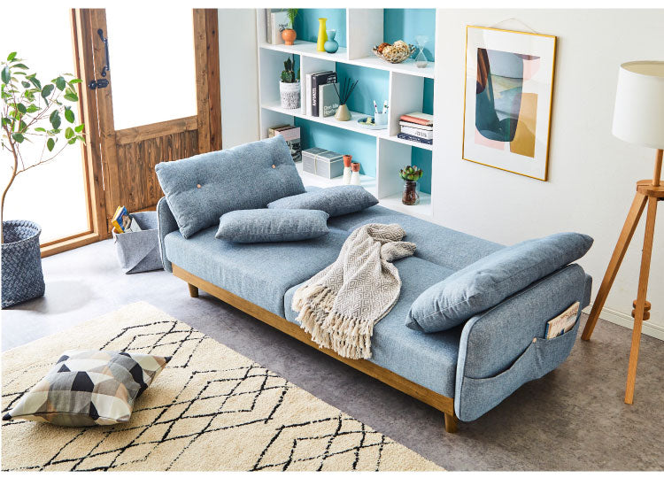 ソファベッド 2人掛け 2.5人掛け コンパクト ソファー ソファーベッド おしゃれ ポケット付き サイドポケット 一人暮らし リビングソファ フロアソファ ワンルーム シンプル(代引不可)