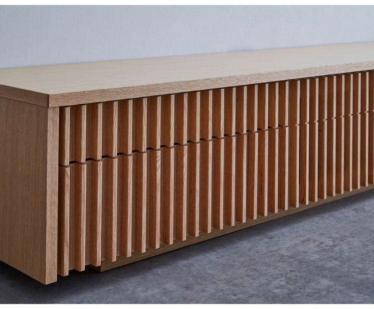 テレビ台 国産 幅180cm 壁掛け ローボード 縦格子 和風 日本 テレビボード TV台 引き出し 格子 オーク 節あり フラップ扉 収納 新生活 模様替え(代引不可)