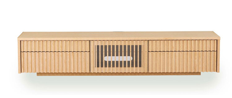 テレビ台 国産 幅200cm 壁掛け ローボード 縦格子 和風 日本 テレビ台 TVボード 引き出し 格子 オーク 節あり フラップ扉 収納 新生活 模様替え(代引不可)