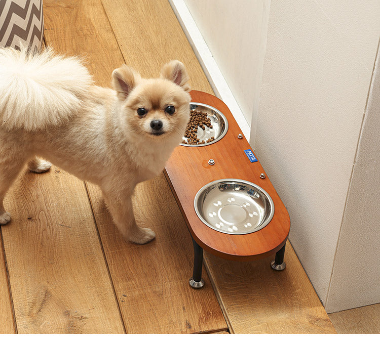 フードボウル 完成品 幅51cm ステンレス Mサイズ ペット用品 エサ皿 食器台 フードスタンド 食事台 食器台 ご飯台 エサ台 えさ台 食器スタンド 犬用 猫用 ペット用 スチール(代引不可)